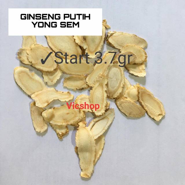 Jual YONG SEM YANG SHEN GINSENG PUTIH Shopee Indonesia