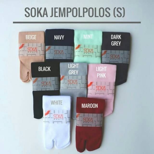 Jual Kaos Kaki Jempol Pendek Soka Size S Semata Kaki Polos Shopee