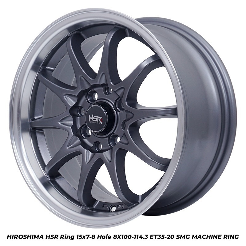 Jual VELG MOBIL HIROSHIMA FC HSR RING 15X7 8 H8X100 114 3 ET35 20 SMG