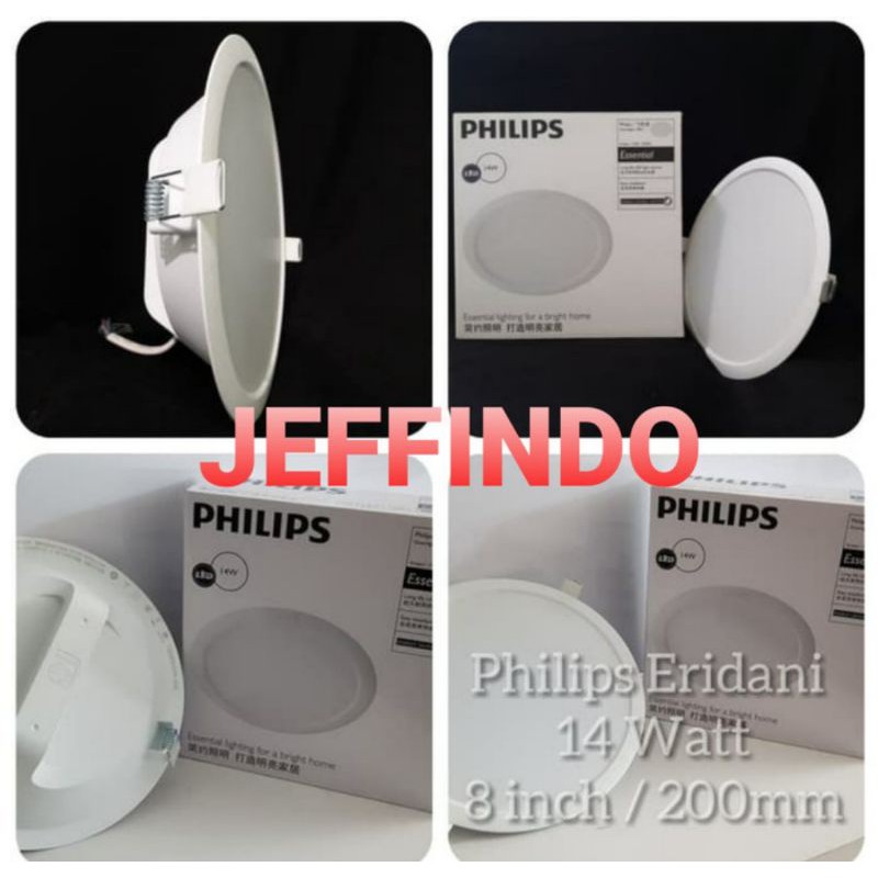 Jual Lampu LED Panel Downlight Philips Eridani 200 14watt 14 Watt 14w