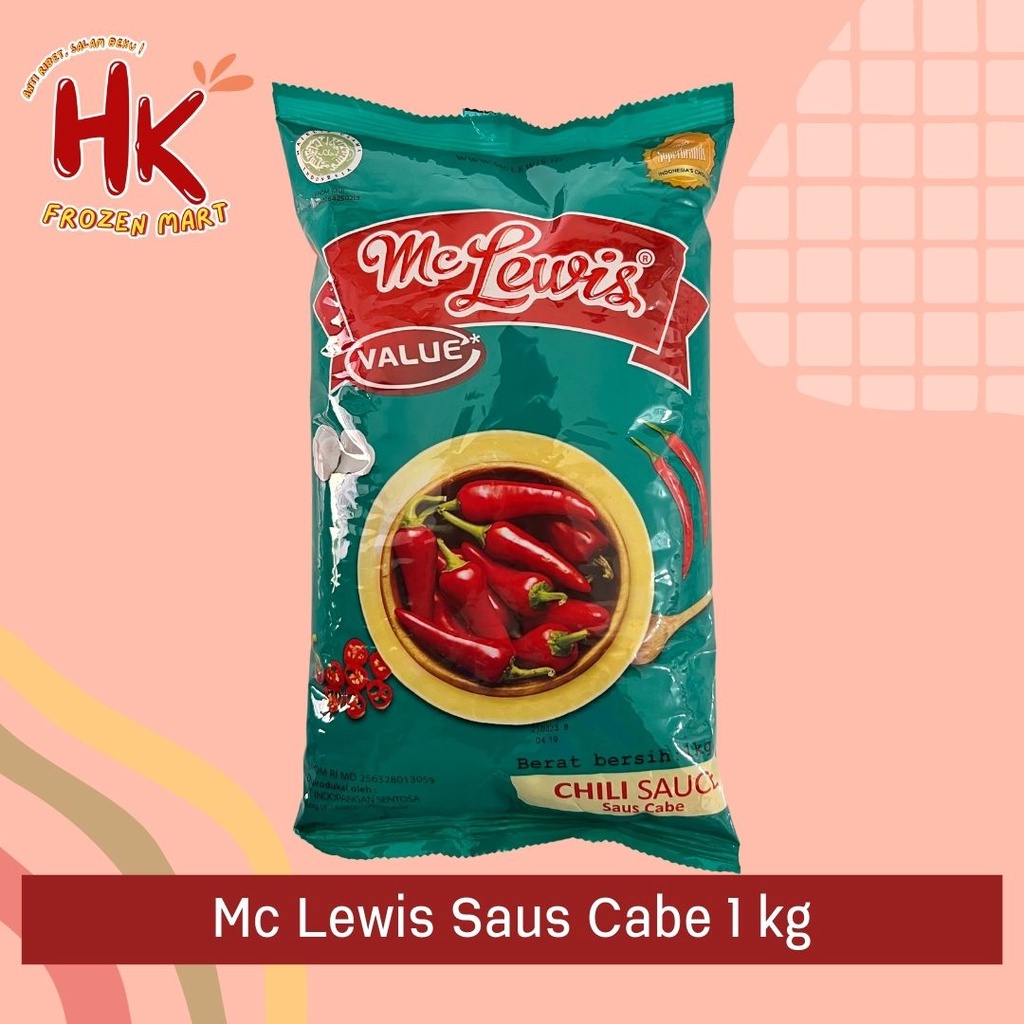 Jual Mc Lewis Saus Cabe 1kg Sambal Extra Pedas Chili Saos Mclewis Dua