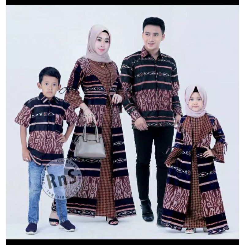 Jual COUPLE KELUARGA BATIK SERAGAM KELUARGA COUPLE TENUN Shopee