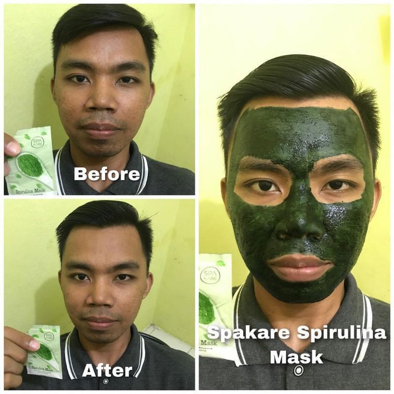 Jual Spakare Spirulina Mask Cod Shopee Indonesia