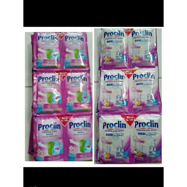 Jual Proclin Sachet Pack Isi Pcs Shopee Indonesia