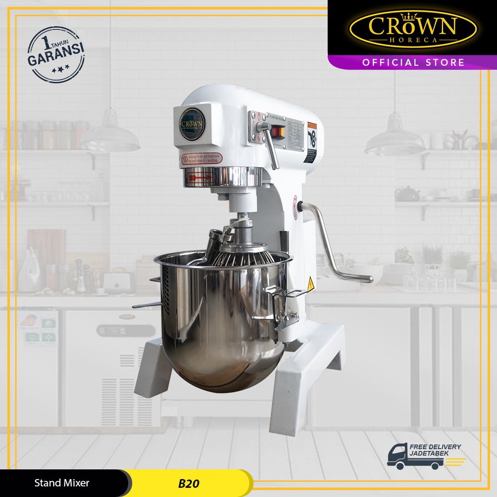 Jual CROWN HORECA Planetary Standing Mixer B20 20 Liter Mesin