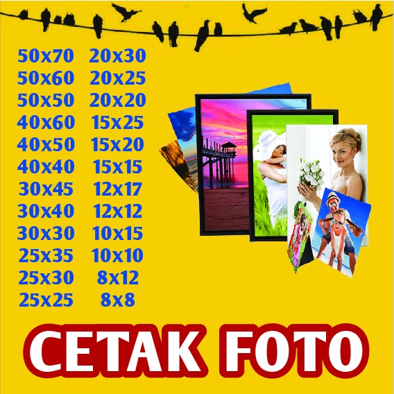 Jual Cetak Print Foto Photo Berbagai Ukuran Besar Kecil Custom Square