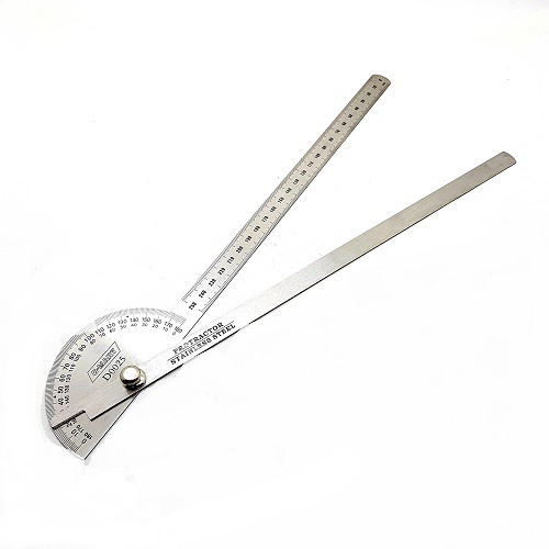 Jual Busur Penggaris Protractor Stainless Busur Derajat Cm Cmart