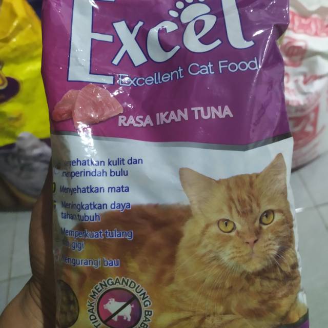 Jual Makanan Kucing Excel Excellent Cat Food 500gr Shopee Indonesia