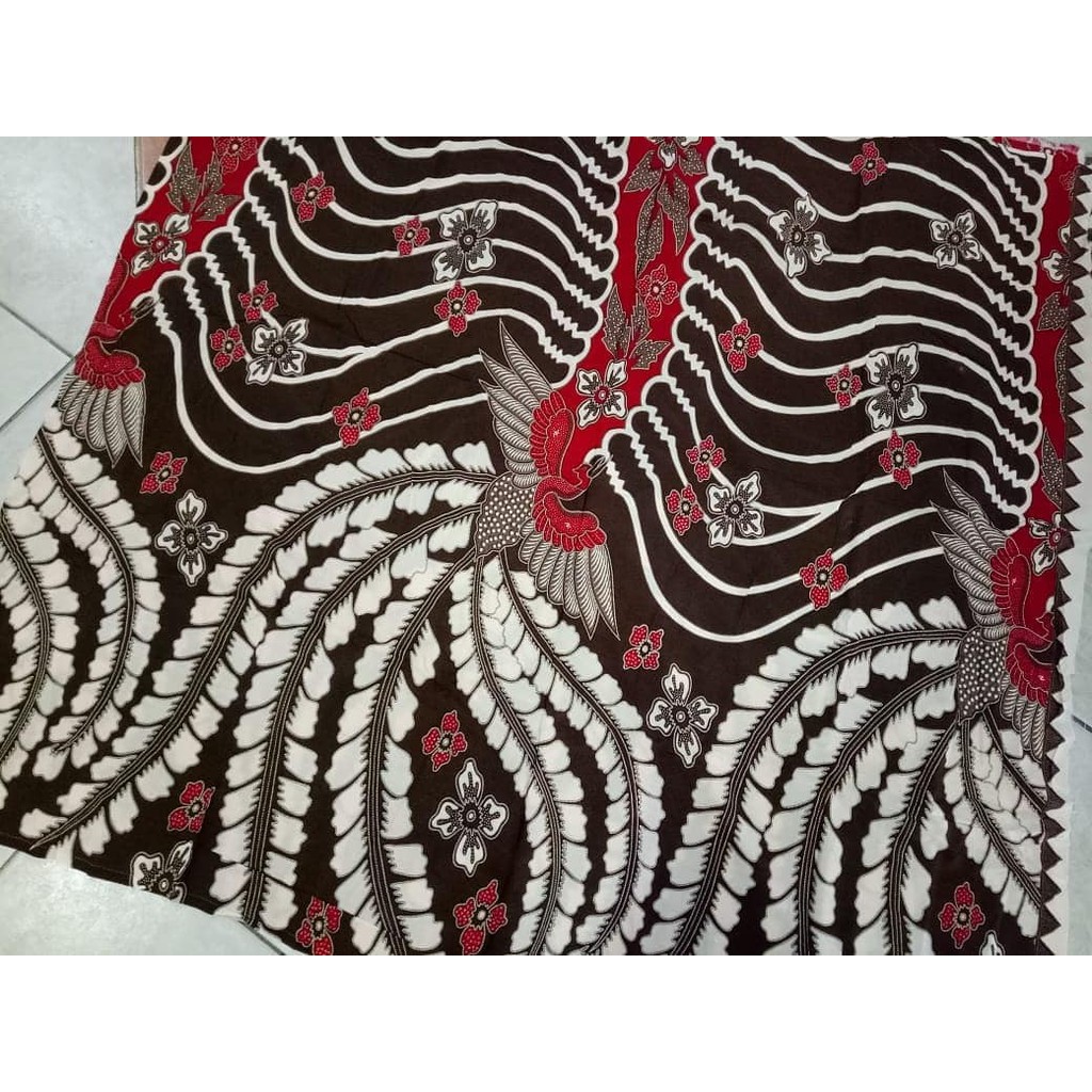 Jual Kain Batik Paris Solo Merak Salur Merah Shopee Indonesia