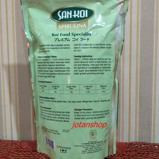 Jual Original Sankoi San Koi Spirulina Medium M Pakan Makanan Ikan Koi