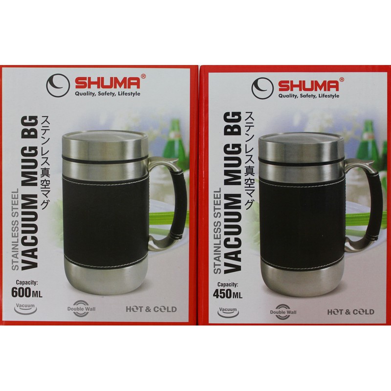 Jual SHUMA 600 Leather Mug Termos Stainless Vacuum MUG BG 600 Ml