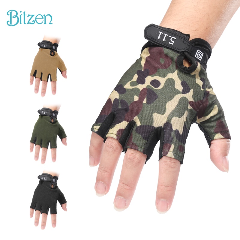 Jual Bitzen Sarung Tangan Unisex Mechanix Sepeda Motor Tactical Off