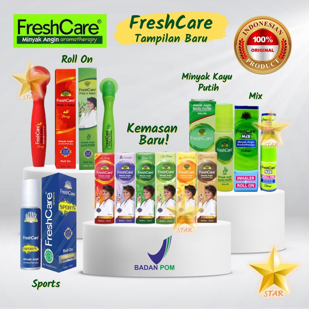 Jual AS Fresh Care Minyak Angin Roll On Aromatherapy Freshcare Press