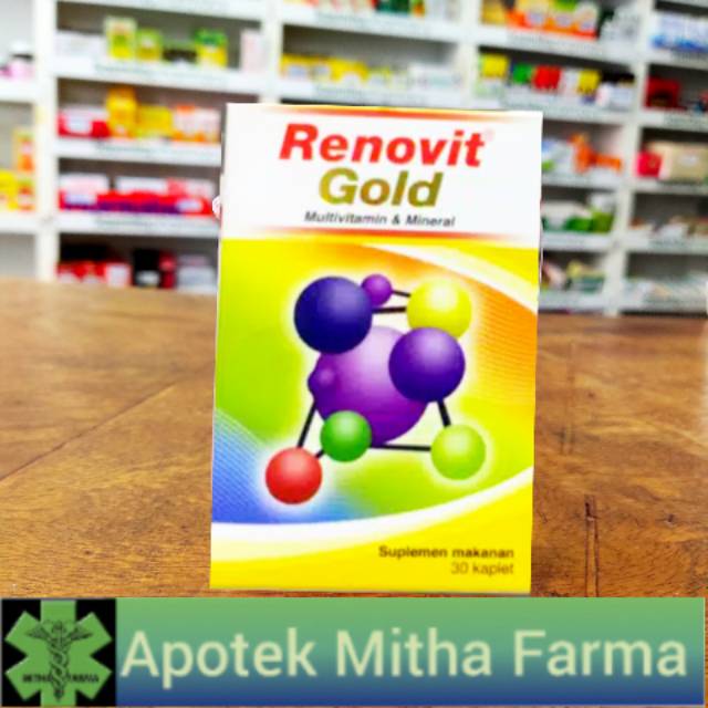 Jual Renovit Gold Multivitamin Dan Mineral Tablet Shopee Indonesia