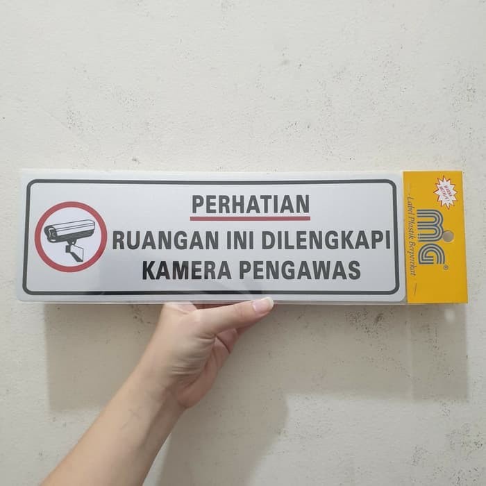 Jual Signboard Signage Pvc Stiker Tulisan Perhatian Ruangan Ini