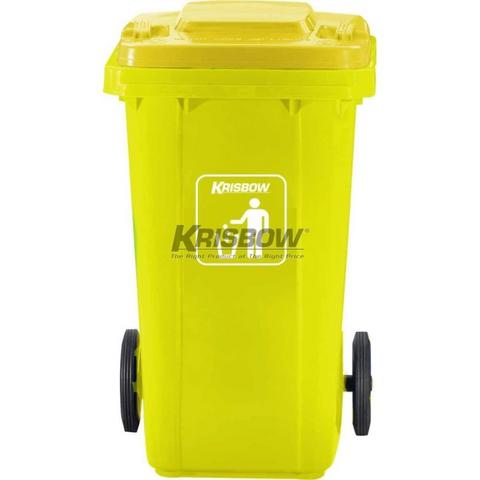 Jual Tempat Sampah Dustbin Eco L Yellow With Yellow Lid Krisbow