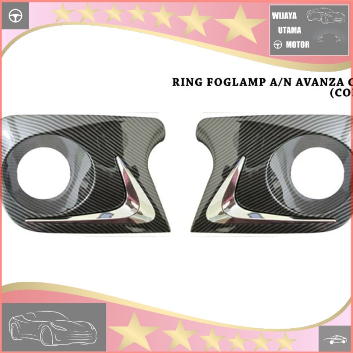 Jual Garnish Ring Cover Foglamp Carbon All New Avanza Tipe G