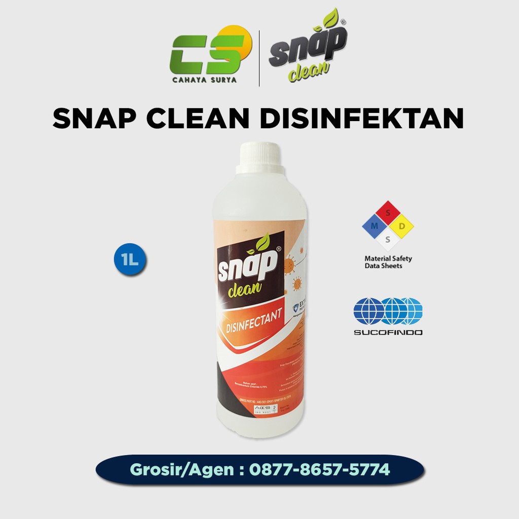 Jual SNAP CLEAN DISINFEKTAN 1L BOTOL CAIRAN DISINFEKTAN