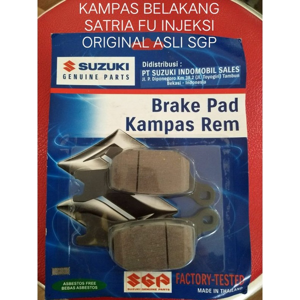 Jual KAMPAS BELAKANG SATRIA INJEKSI DISPED FU FI ORIGINAL SUZUKI ASLI