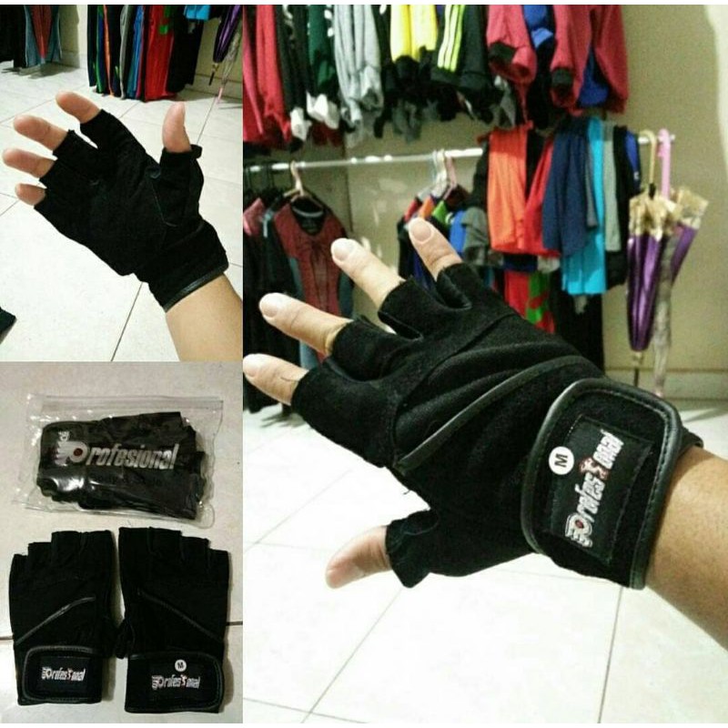 Jual Sarung Tangan Fitness Model Lilit Glove Gym Aksesoris Fitness