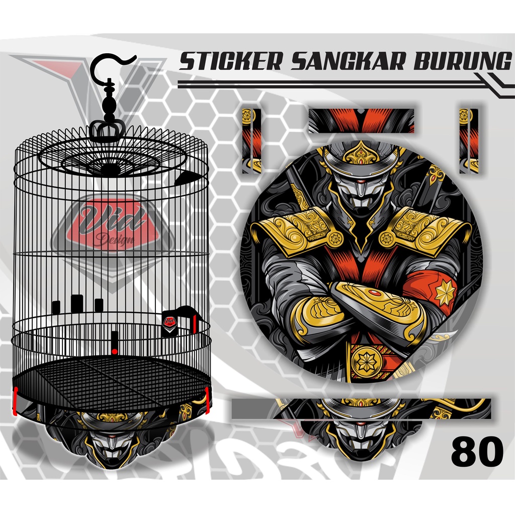 Jual Stiker Sticker Kandang Burung MURAI No 1 2 3 Dan 4 Decal