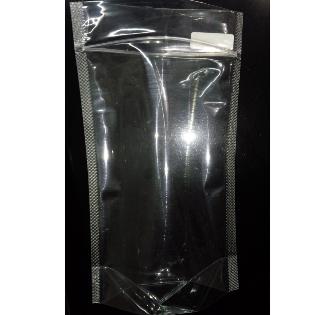 Jual Standing Pouch Klip PP 12x20 Plastik Berdiri Zipper Bening Clear