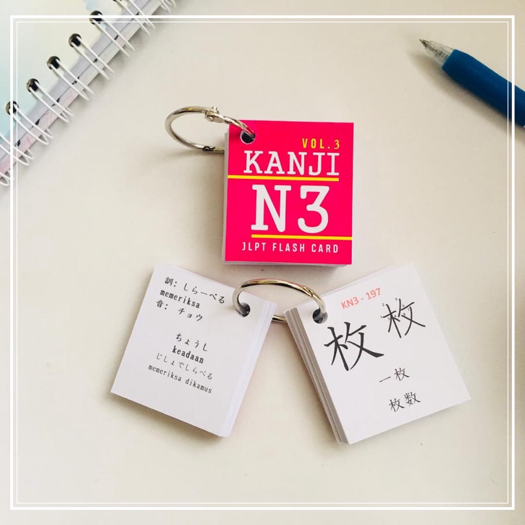 Jual Flash Card Kanji N N N N N Jlpt Pengganti Buku Bahasa Jepang