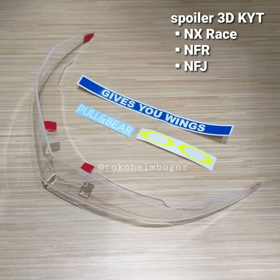 Jual Spoiler Kyt Nfr Nfj Nx Race D Warna Clear Shopee Indonesia