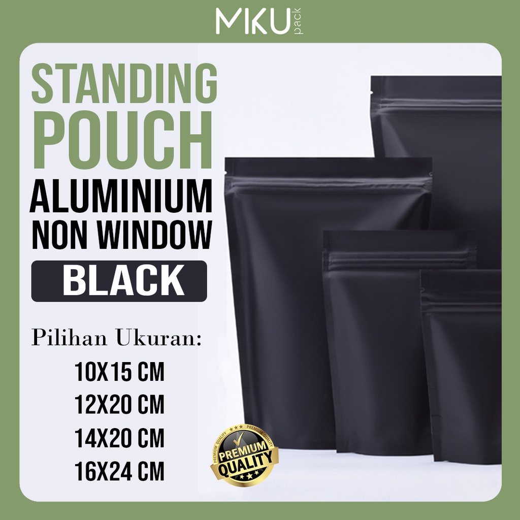 Jual MIKUPACK Satuan Standing Pouch Alumunium Non Window Full Metalize