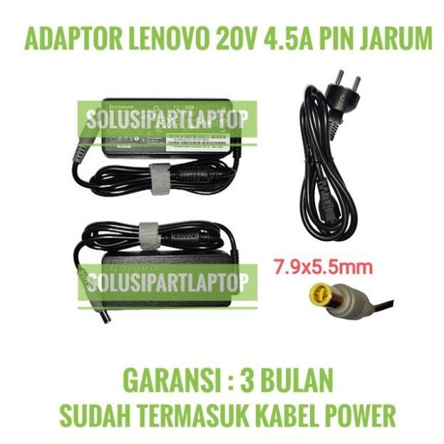 Jual Adaptor Charger Laptop Lenovo T430 X230 L510 20V 4 5A PIN JARUM 7