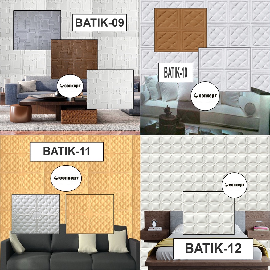 Jual Cx Wall Paper Stiker Foam Motif Batik Mm D Bata Premium