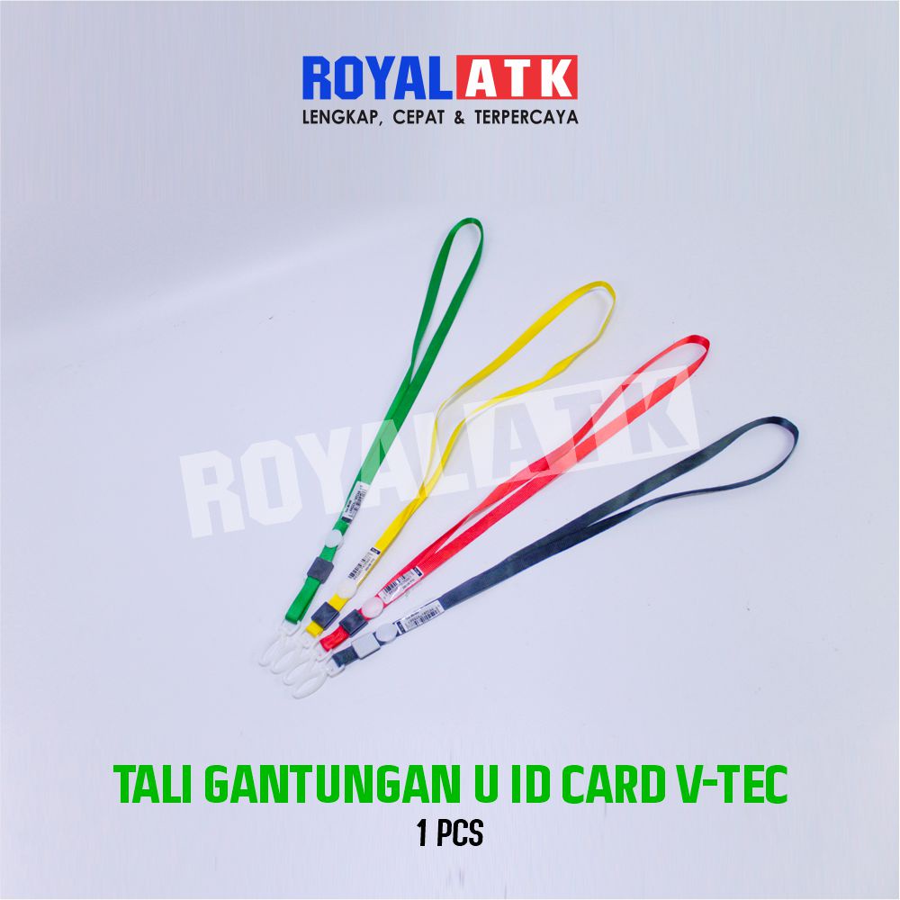 Jual Tali Gantungan Id Card Cantol Kalung Kait Plastik Type V Tec