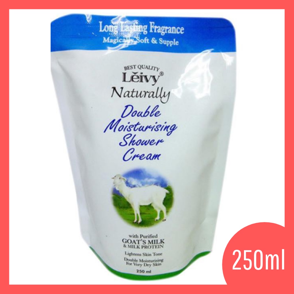 Jual Body Wash Leivy Refill Moisturising Shower Cream Goats Milk Ml