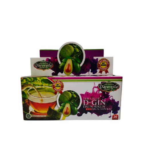 Jual Teh Celup D Gin Teh Detox Ginjal Darusyifa Daun Sukun Plus Daun