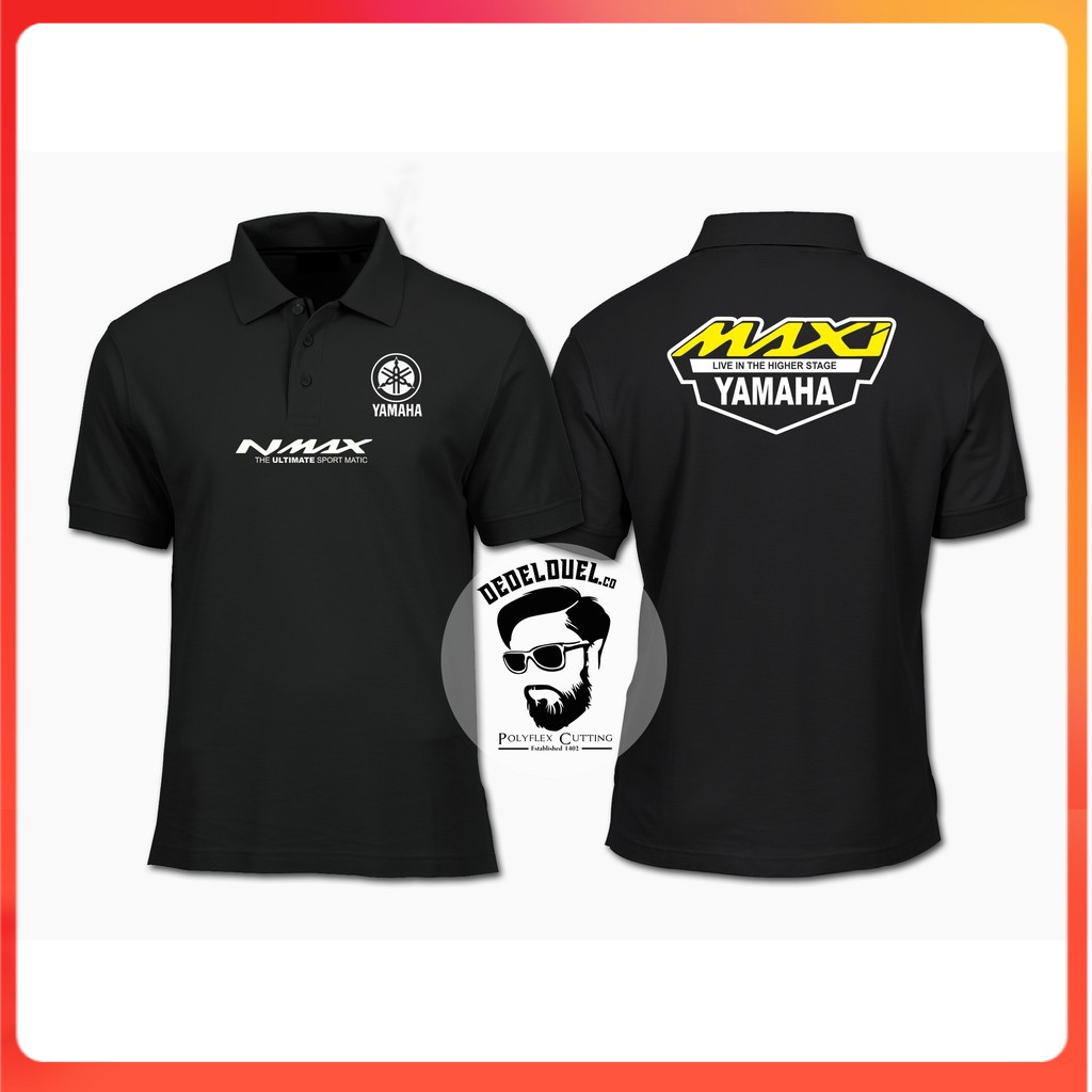 Jual Pakaian Polo Shirt Kaos Kerah Baju Motor Yamaha Nmax Maxi Branded