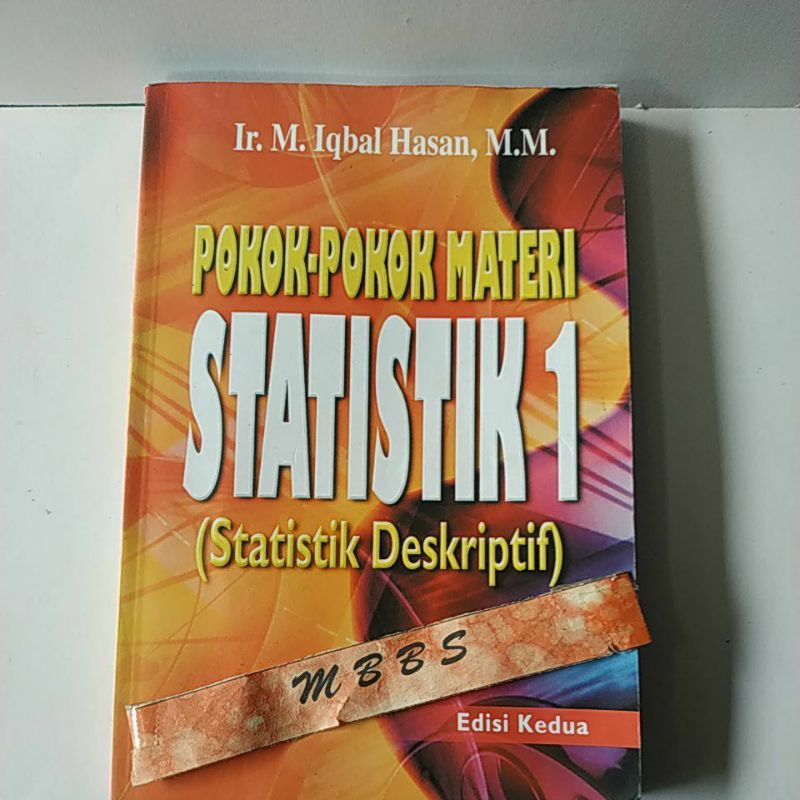 Jual Pokok Pokok Materi Statistik M Iqbal Hasan Shopee Indonesia