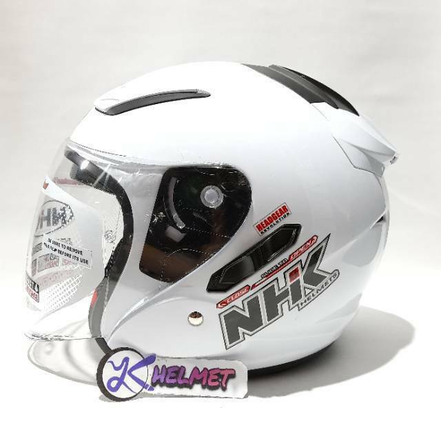 Jual HELM NHK R1 SOLID WHITE PUTIH POLOS Double Visor Shopee Indonesia