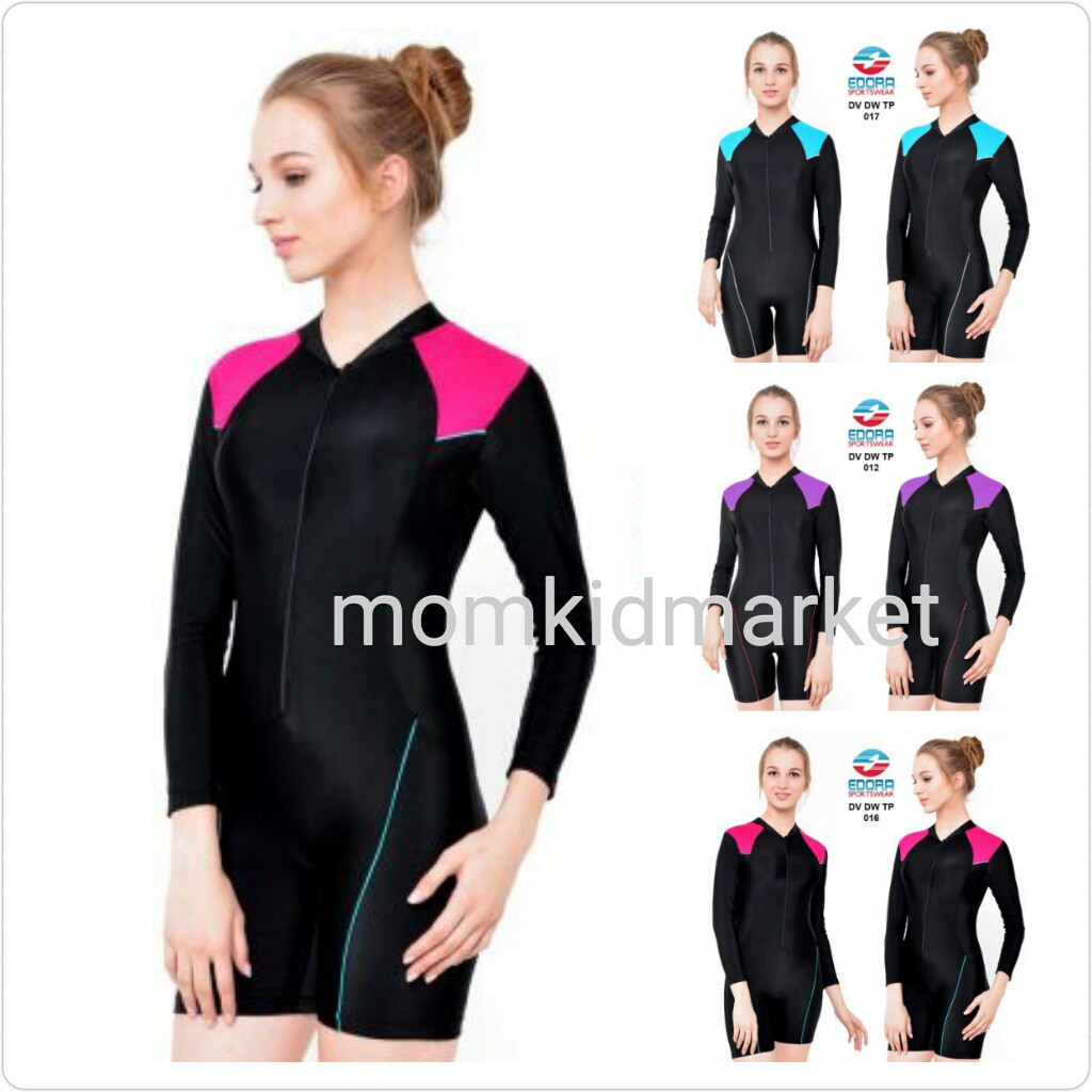 Jual Baju Renang Wanita Tangan Panjang Dewasa Remaja Diving Dv Dw Tp