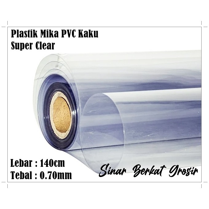 Jual Plastik Mika Kaku Rigid PVC Impor Super Clear Tebal 0 70mm Lebar