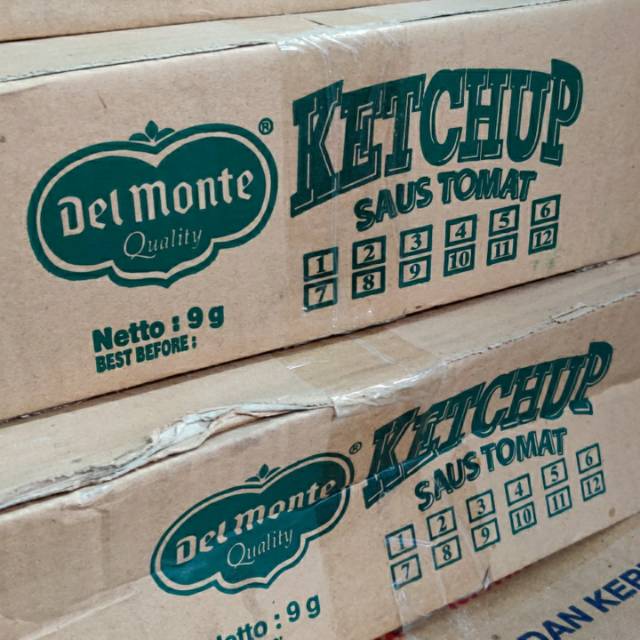 Jual Saos Tomat Ketchup Delmonte Sachet Per Karton DUS Isi 20pack 24s X