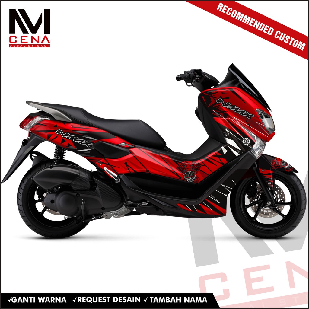 Jual Sticker Striping Decal Nmax Full Body Sticker Nmax Red Racing Abs