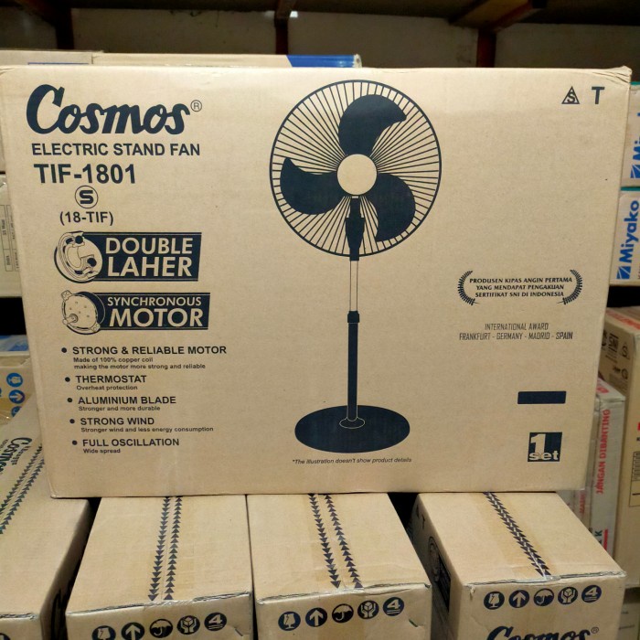 Jual BAGU5 KIPAS ANGIN STAND FAN COSMOS 18 TIF KIPAS TORNADO 18 INCH