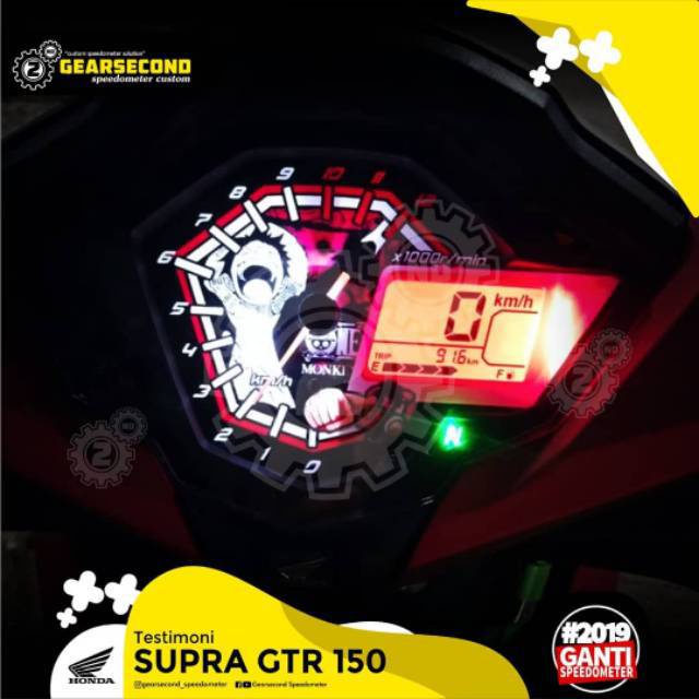 Jual Panel Speedometer Custom Honda Supra Gtr Gearsecond Shopee