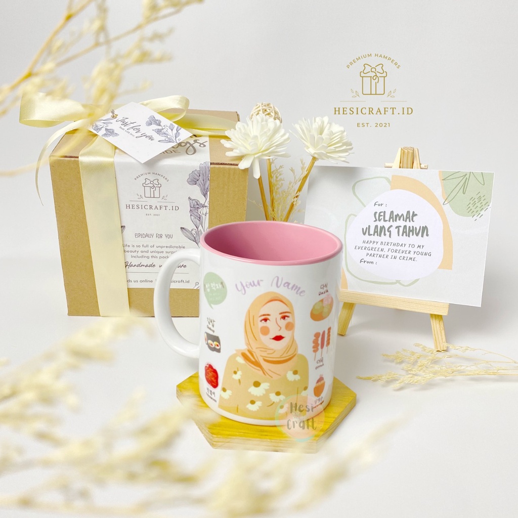 Jual MUG CUSTOM SOUVENIR GELAS CUSTOM HAMPERS BIRTHDAY HAMPERS