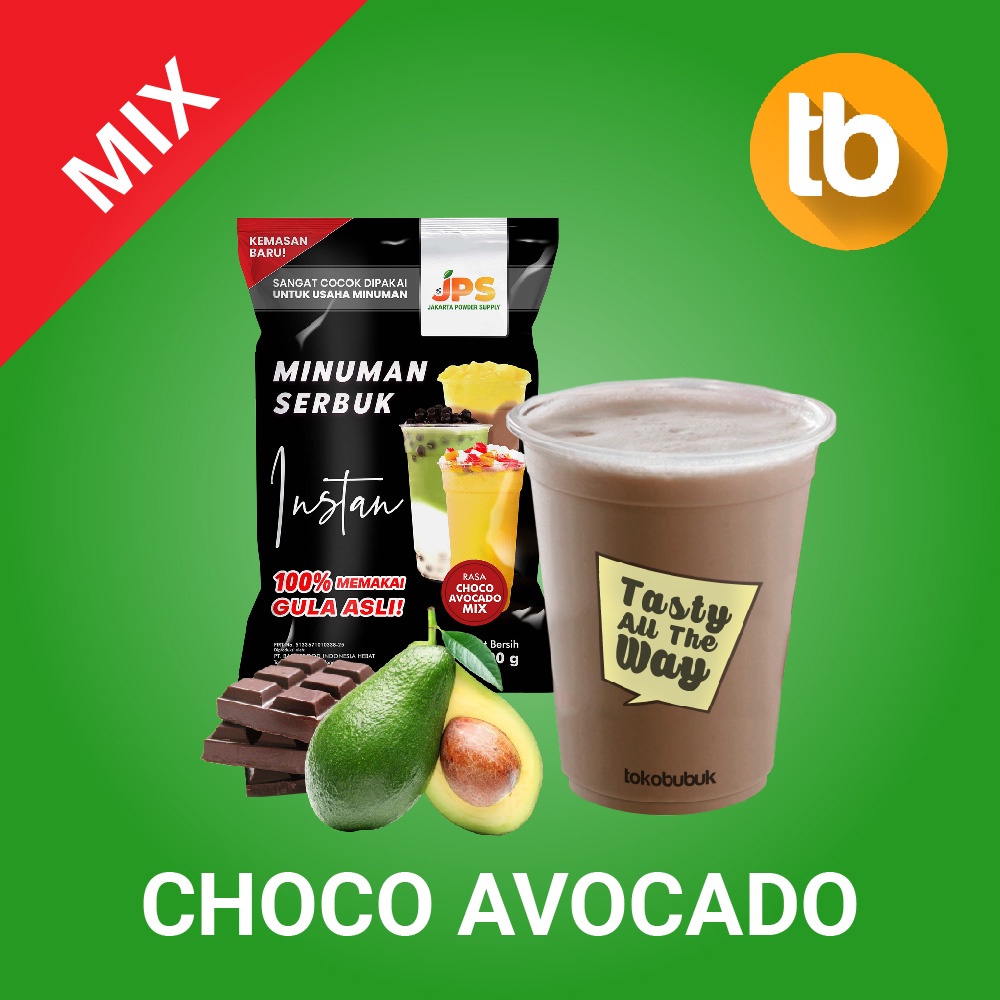 Jual JPS Powder Bubuk Minuman Serbuk Instan Rasa Choco Avocado Coklat