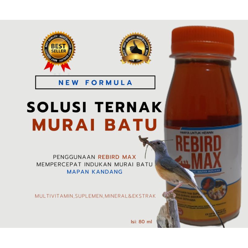 Jual Vitamin Ternak Burung New Formula Rebird Max Multivitamin Burung