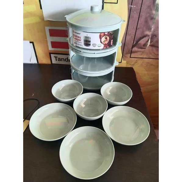 Jual Rak Makanan Tudung Saji Technoplast Dishes Keeper Set Susun