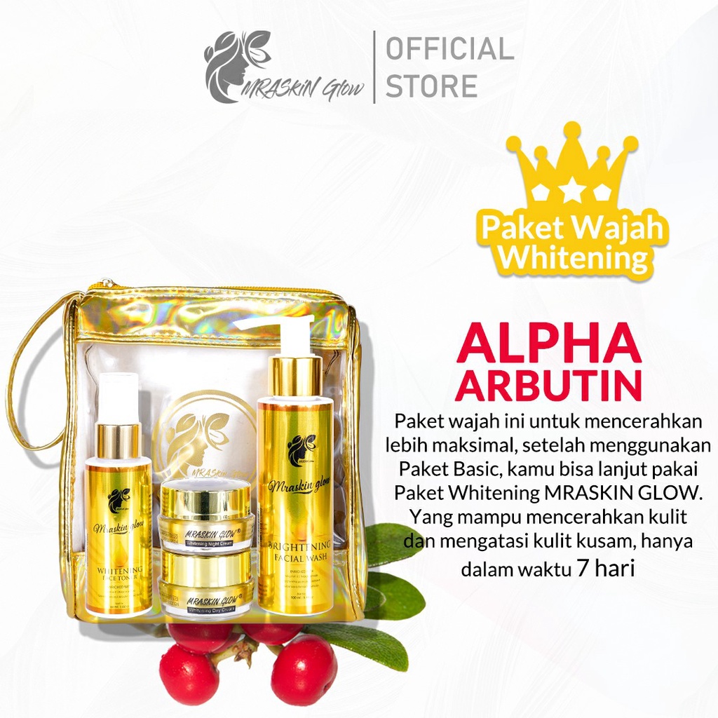 Jual Mraskin Glow Paket Skincare Wajah Glowing Series Bpom Paket