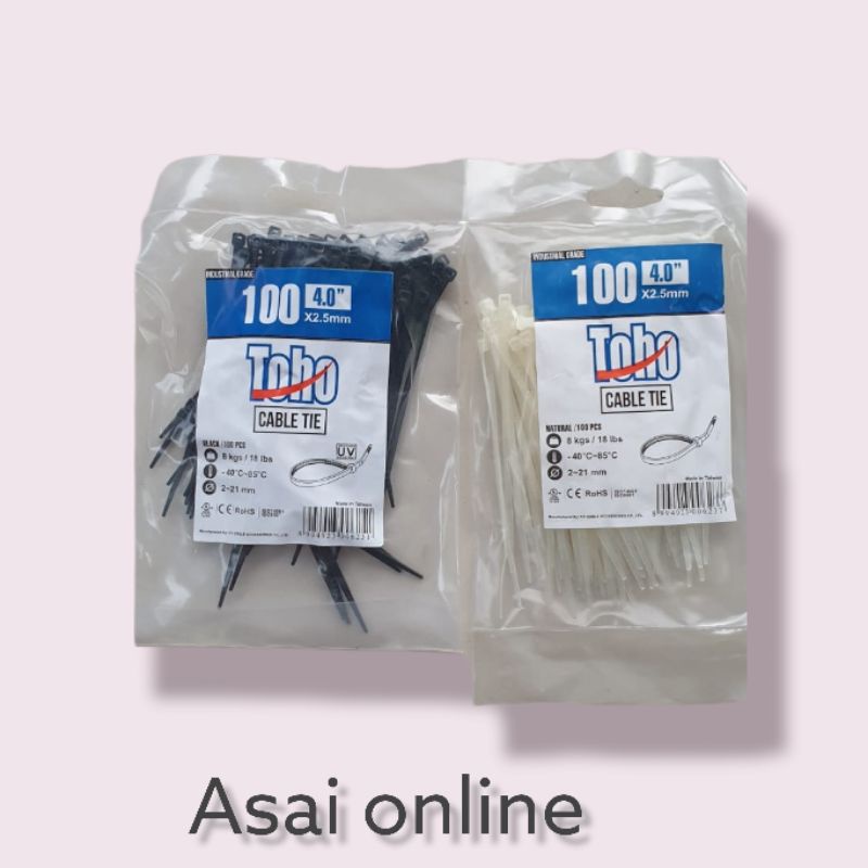 Jual Kabel Ties Toho Cm Hitam Putih Kabel Tis Cm Pengikat