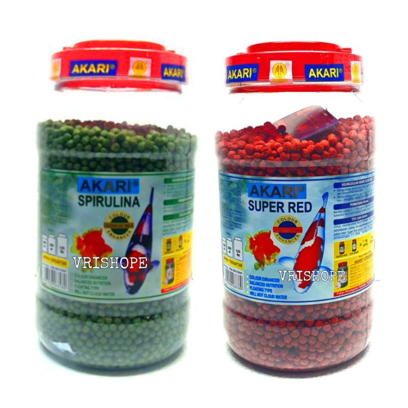 Jual Akari Super Red Spirulina Kg Gram Pakan Pelet Makanan